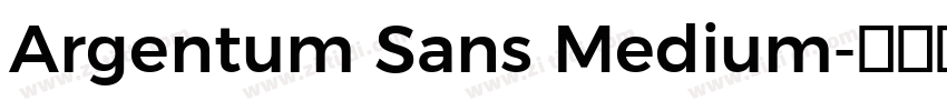 Argentum Sans Medium字体转换